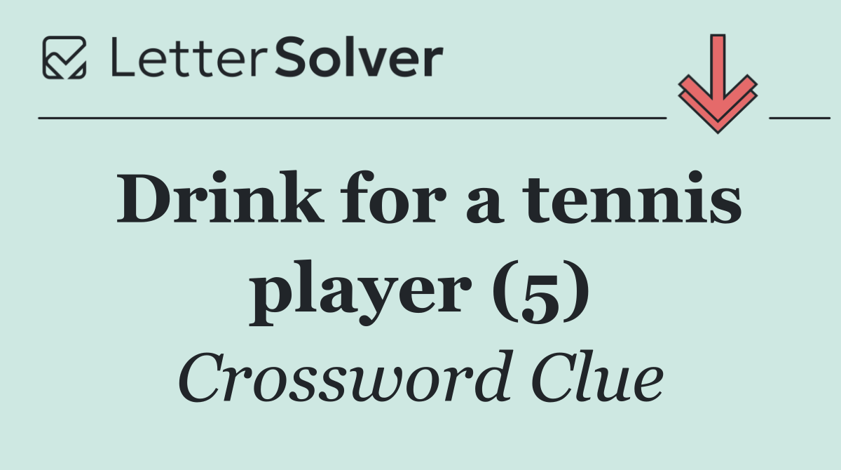 Drink for a tennis player (5)