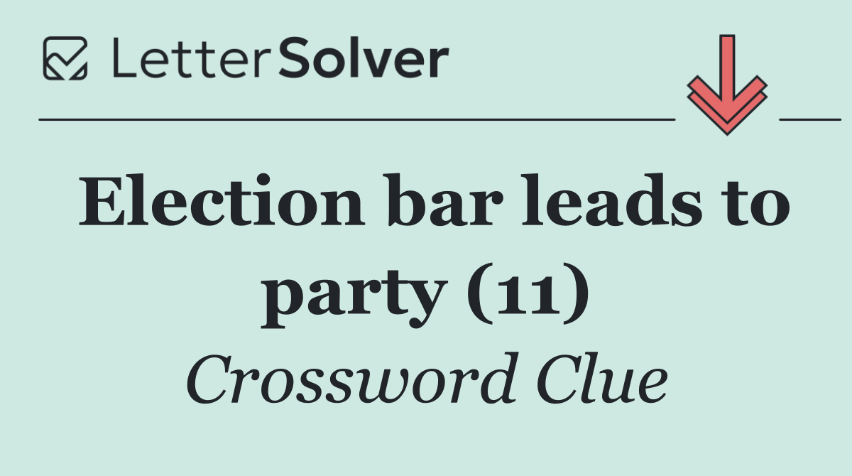 Election bar leads to party (11)