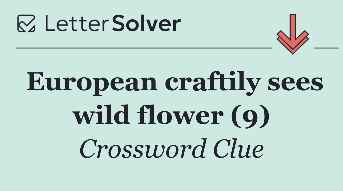 European craftily sees wild flower (9)