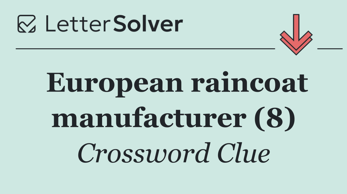 European raincoat manufacturer (8)