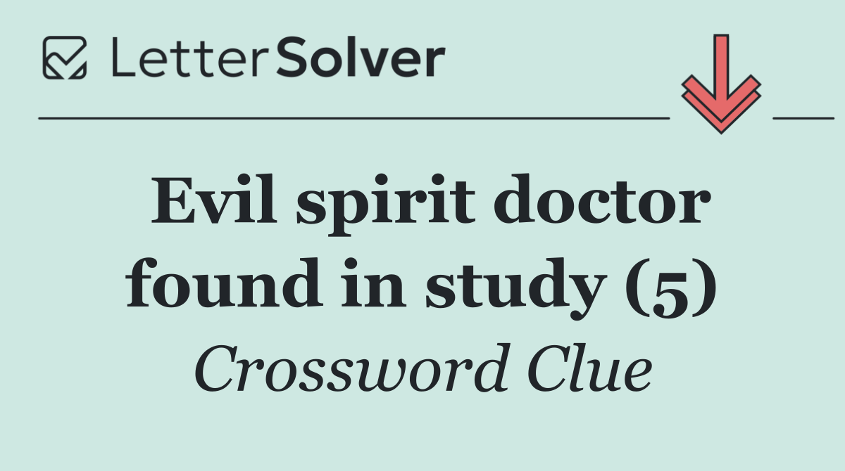 Evil spirit doctor found in study (5)