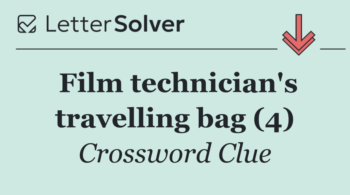 Film technician's travelling bag (4)