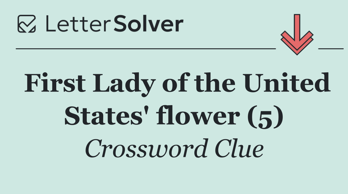 First Lady of the United States' flower (5)