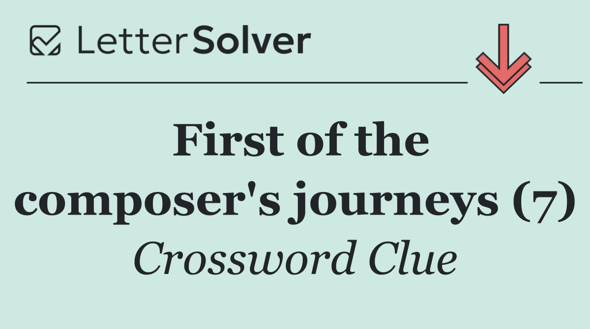 First of the composer's journeys (7)