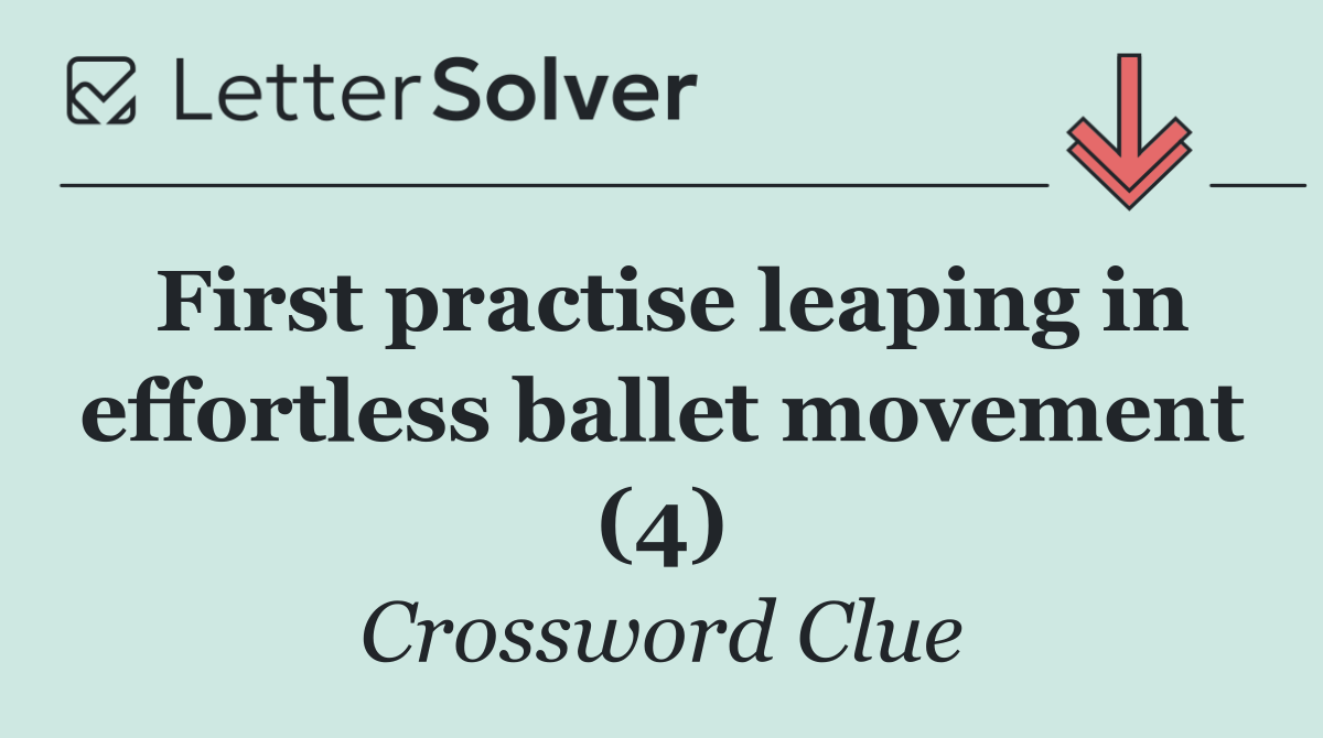First practise leaping in effortless ballet movement (4)
