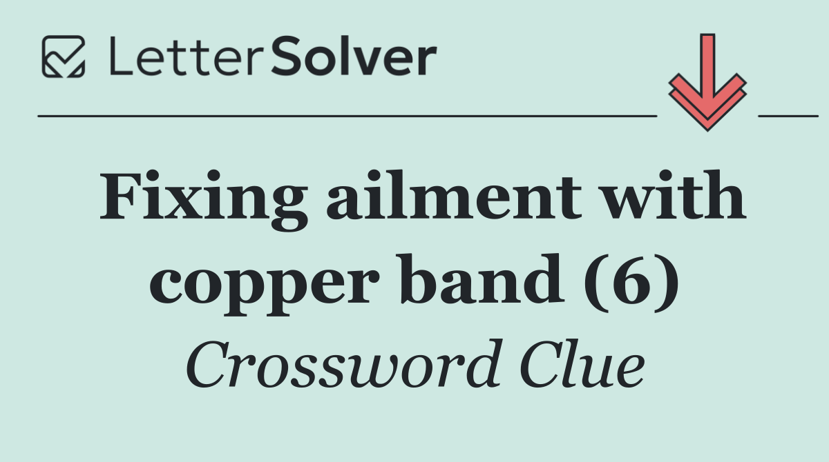 Fixing ailment with copper band (6)