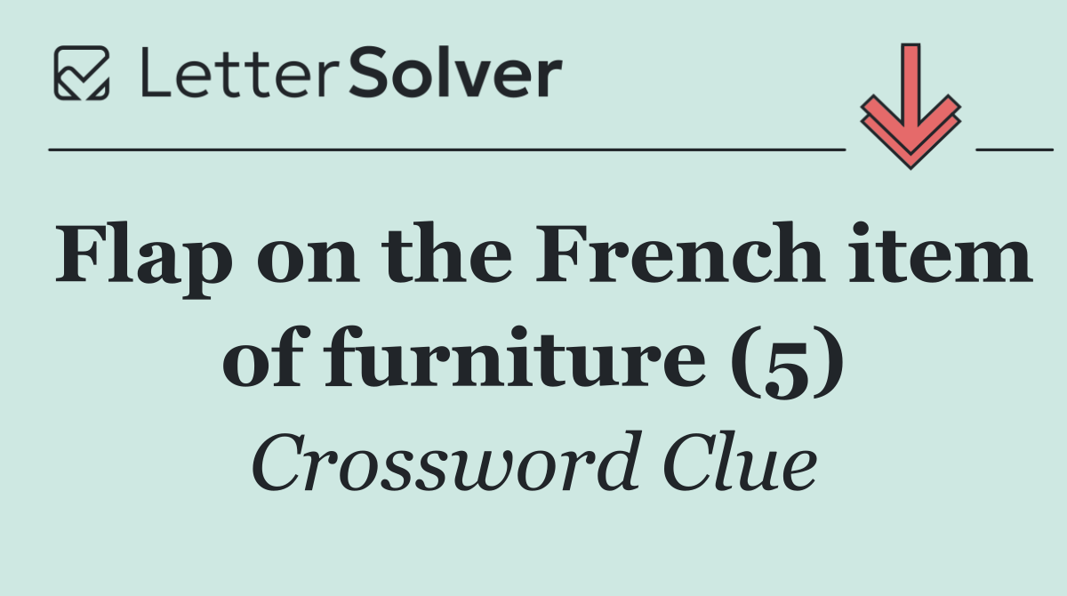 Flap on the French item of furniture (5)
