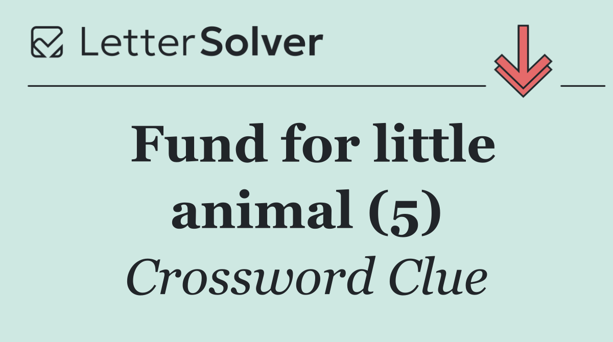 Fund for little animal (5)