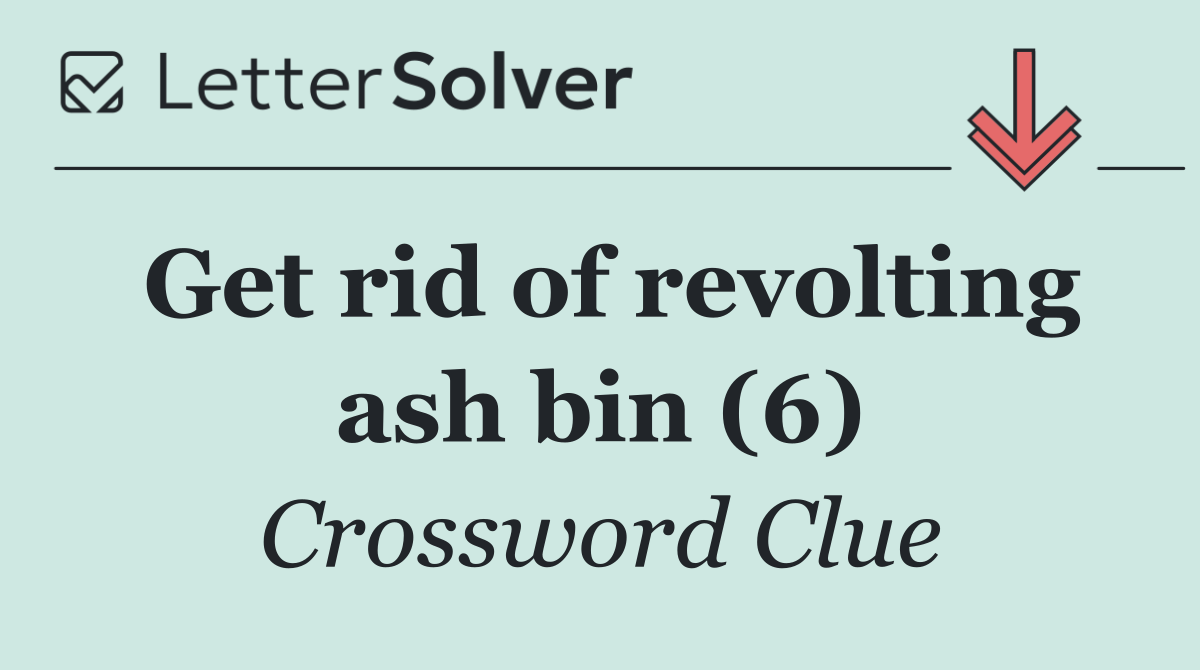 Get rid of revolting ash bin (6)