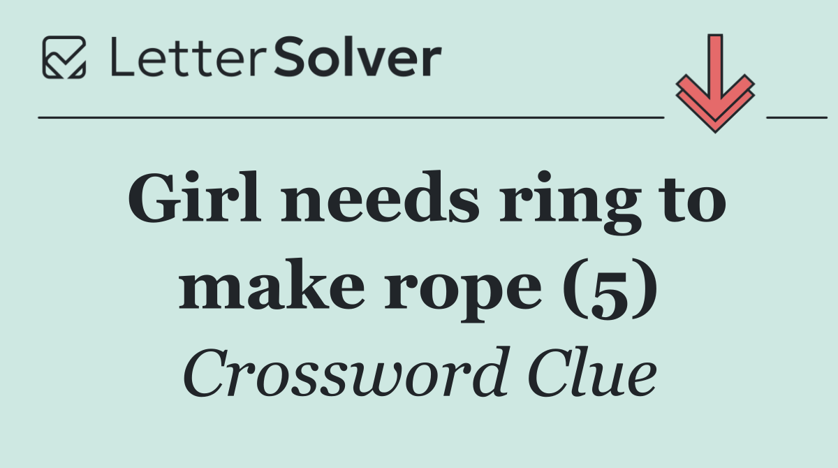 Girl needs ring to make rope (5)