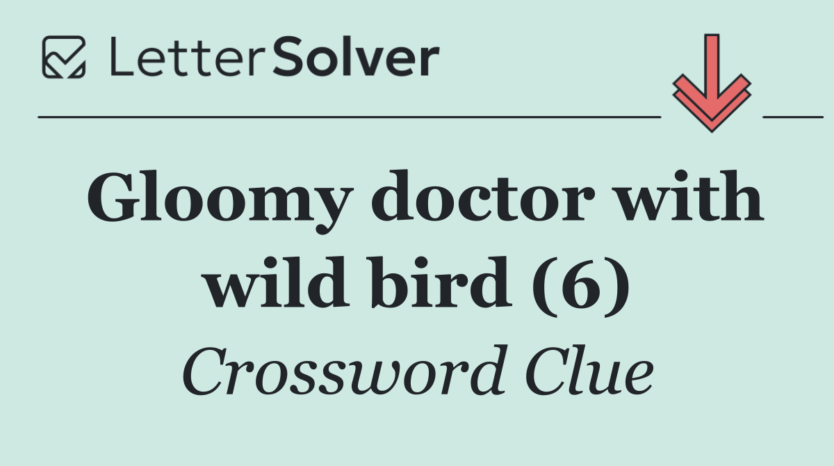 Gloomy doctor with wild bird (6)