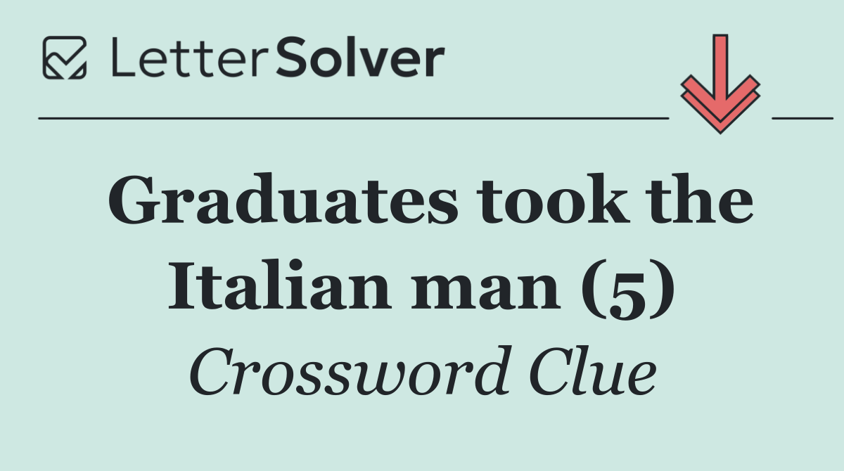 Graduates took the Italian man (5)
