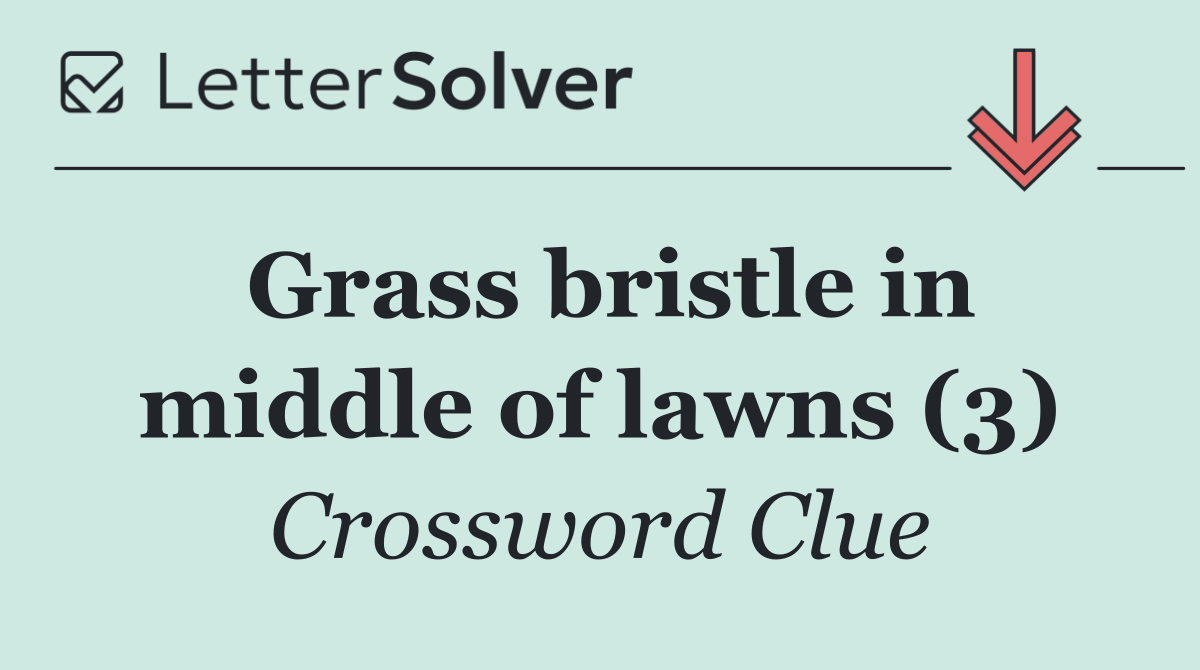 Grass bristle in middle of lawns (3)