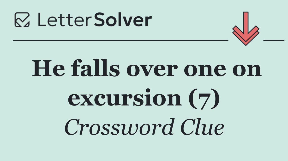 He falls over one on excursion (7)