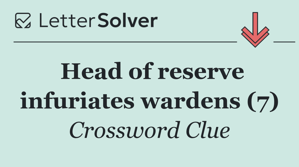 Head of reserve infuriates wardens (7)