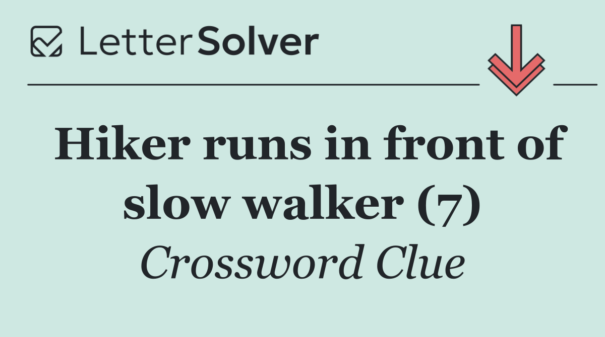 Hiker runs in front of slow walker (7)