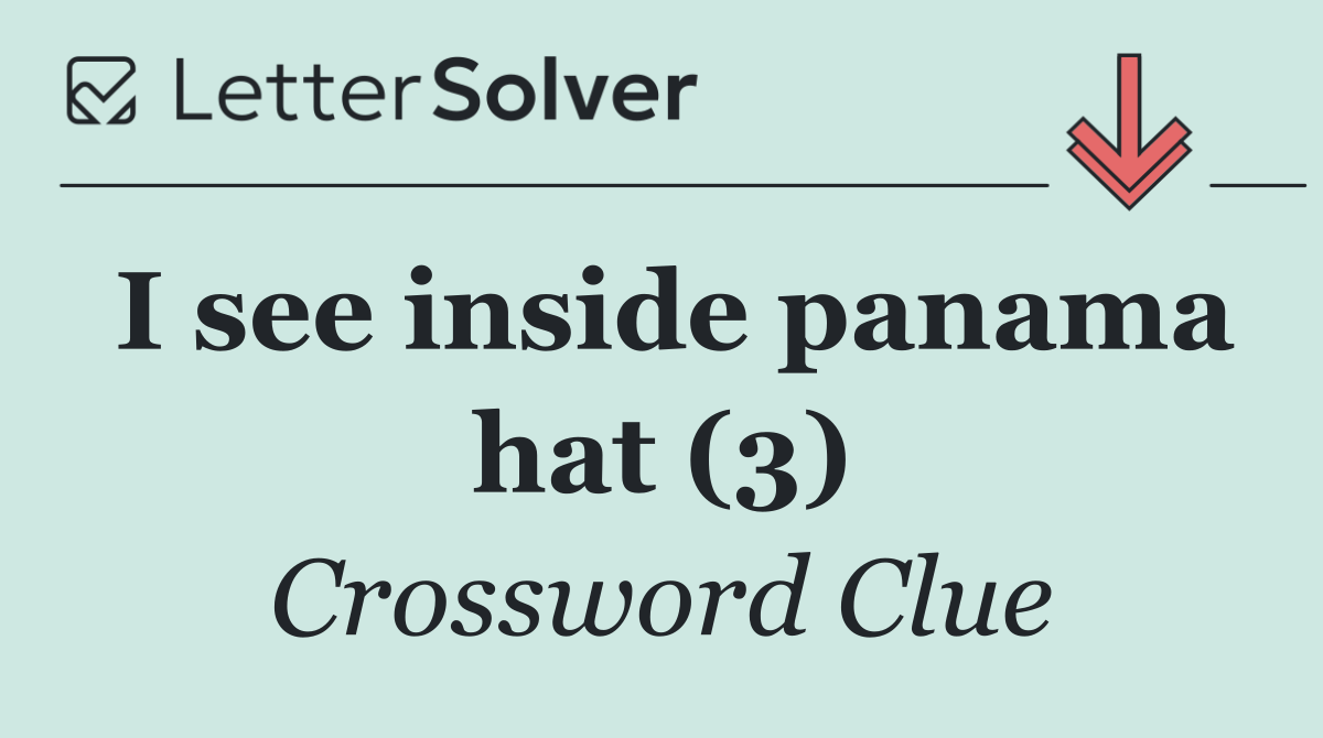I see inside panama hat (3)