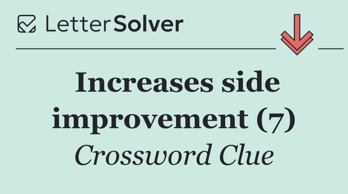 Increases side improvement (7)