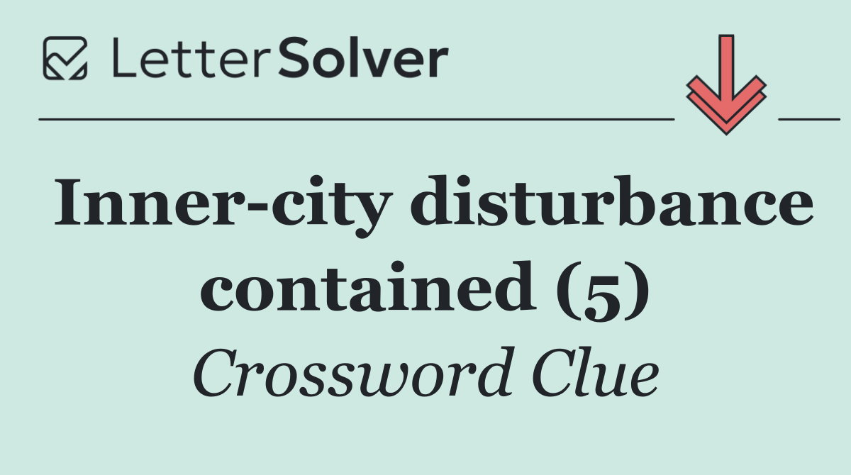 Inner city disturbance contained (5)