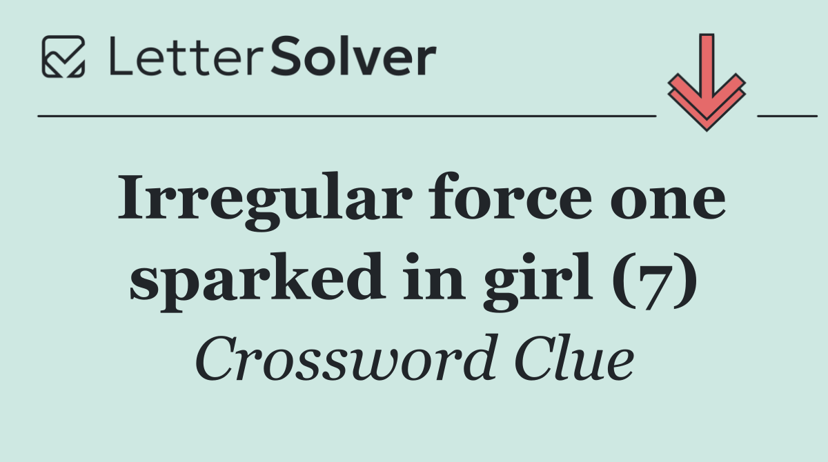 Irregular force one sparked in girl (7)