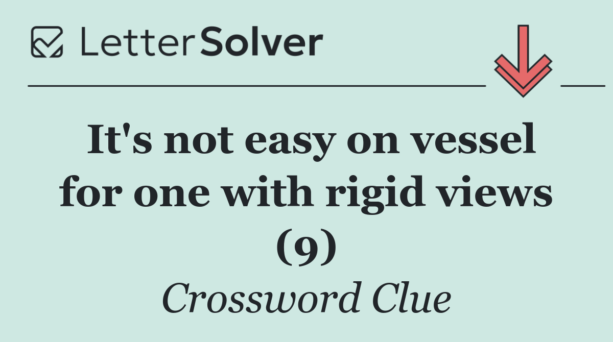 It's not easy on vessel for one with rigid views (9)