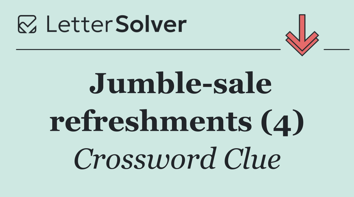 Jumble sale refreshments (4)