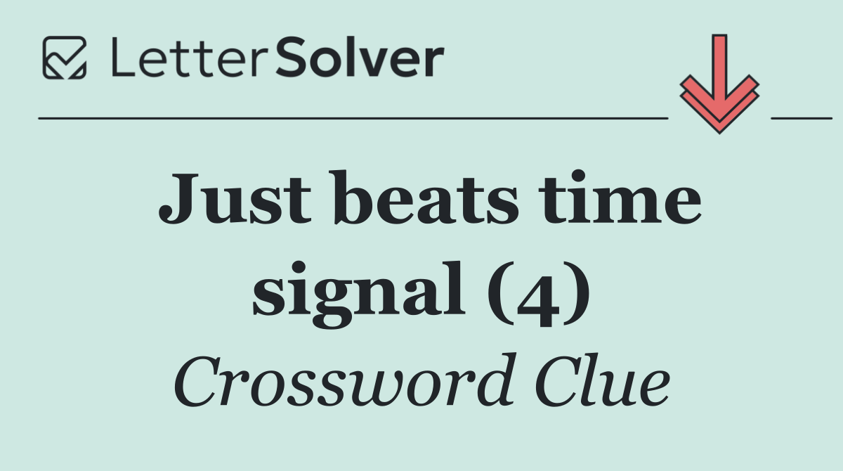 Just beats time signal (4)