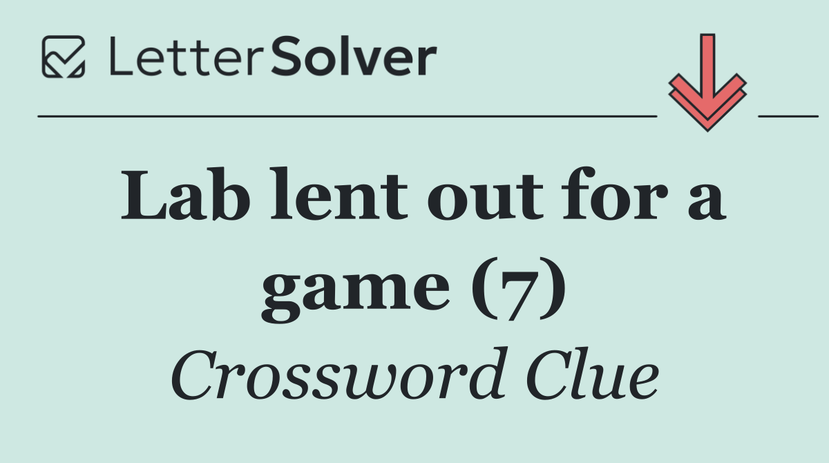 Lab lent out for a game (7)