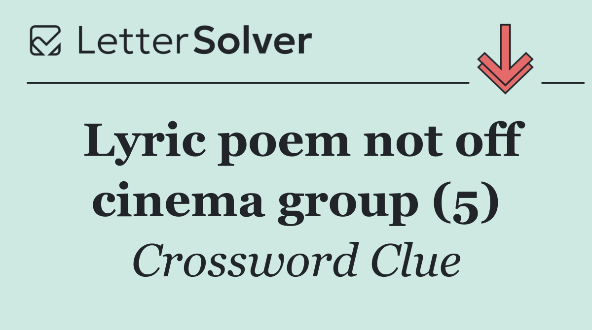 Lyric poem not off cinema group (5)