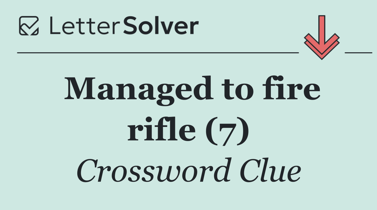 Managed to fire rifle (7)