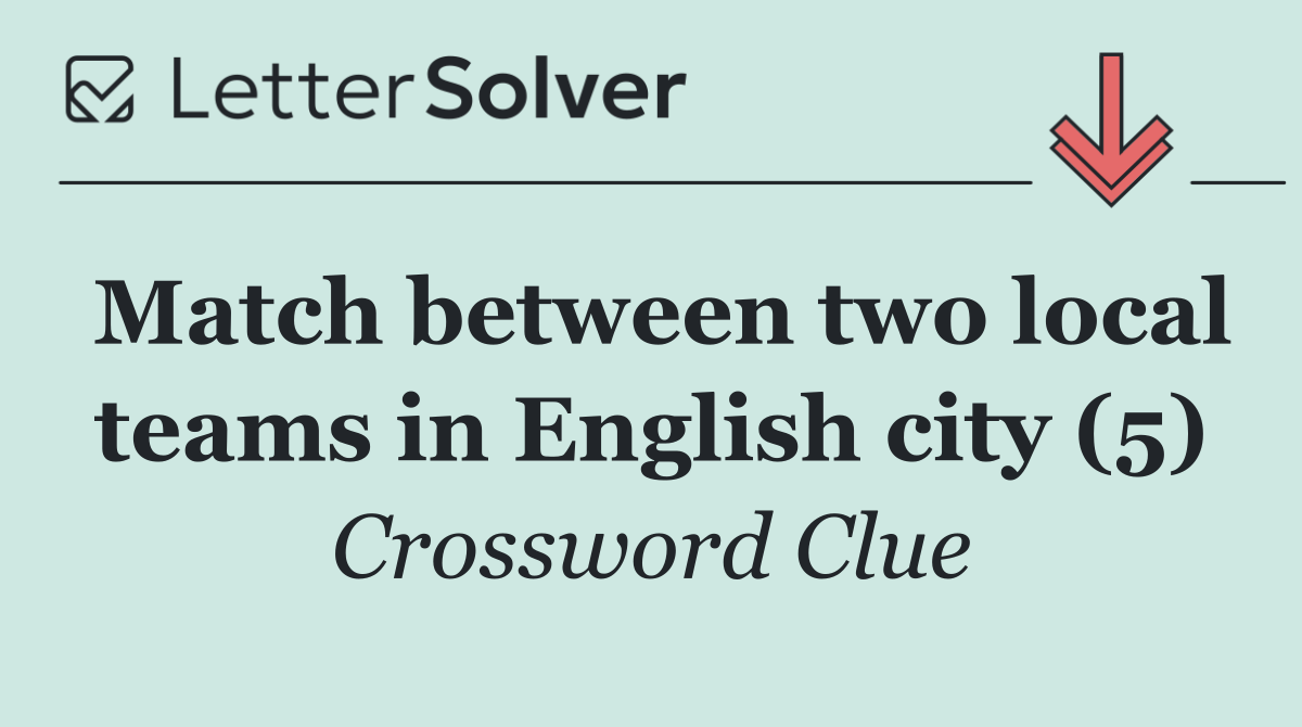 Match between two local teams in English city (5)