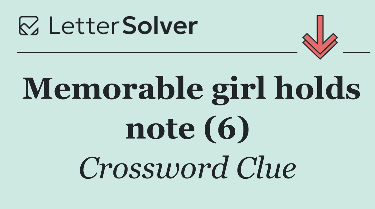 Memorable girl holds note (6)