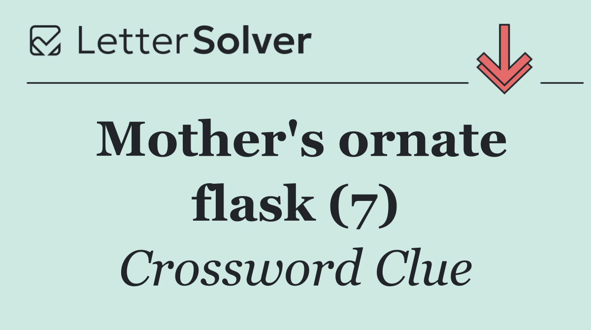 Mother's ornate flask (7)