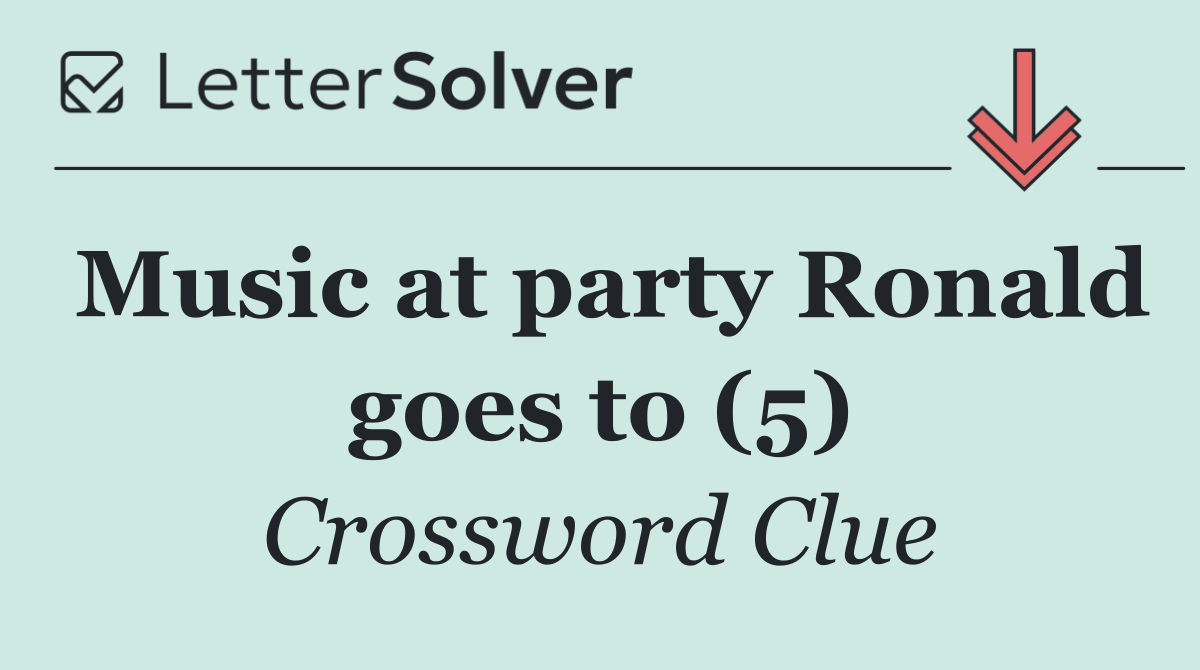 Music at party Ronald goes to (5)