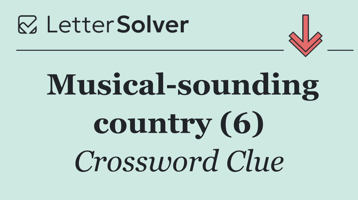 Musical sounding country (6)