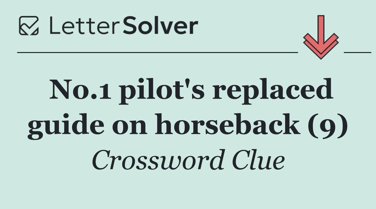 No.1 pilot's replaced guide on horseback (9)