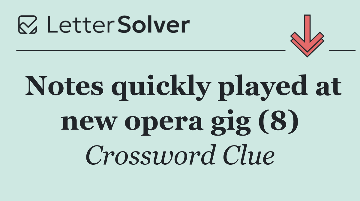 Notes quickly played at new opera gig (8)
