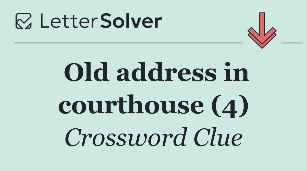 Old address in courthouse (4)