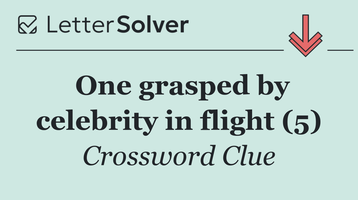 One grasped by celebrity in flight (5)