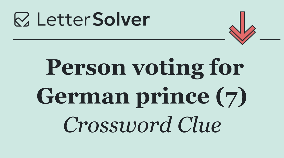 Person voting for German prince (7)