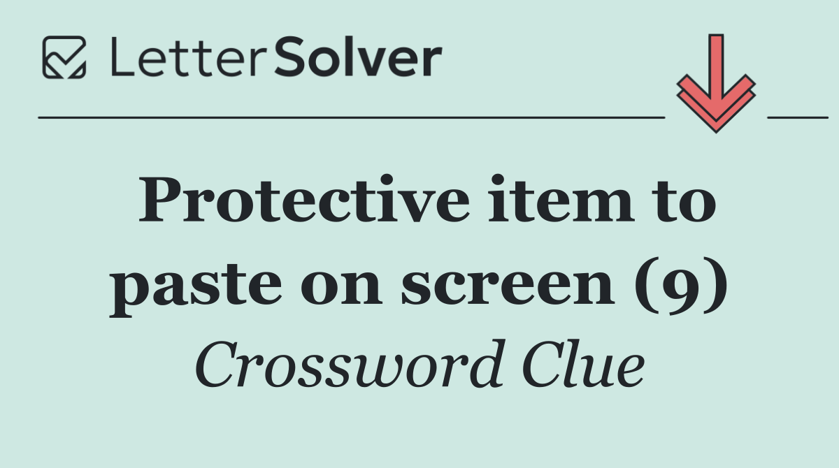 Protective item to paste on screen (9)