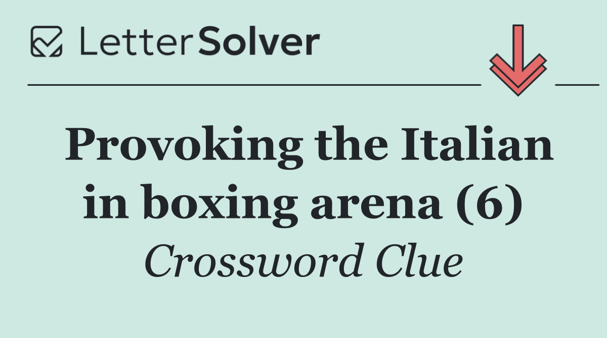 Provoking the Italian in boxing arena (6)