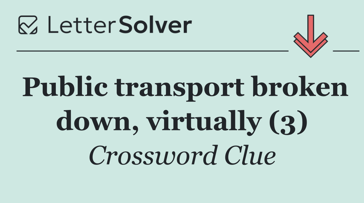 Public transport broken down, virtually (3)
