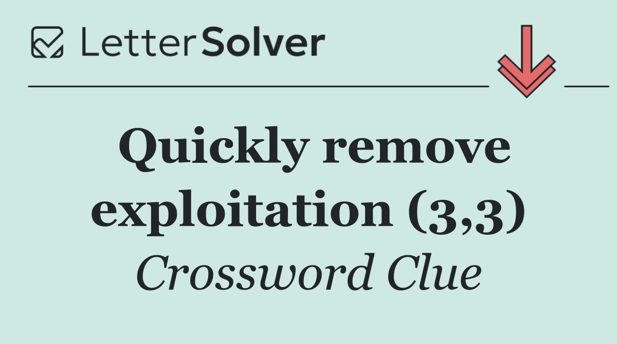 Quickly remove exploitation (3,3)