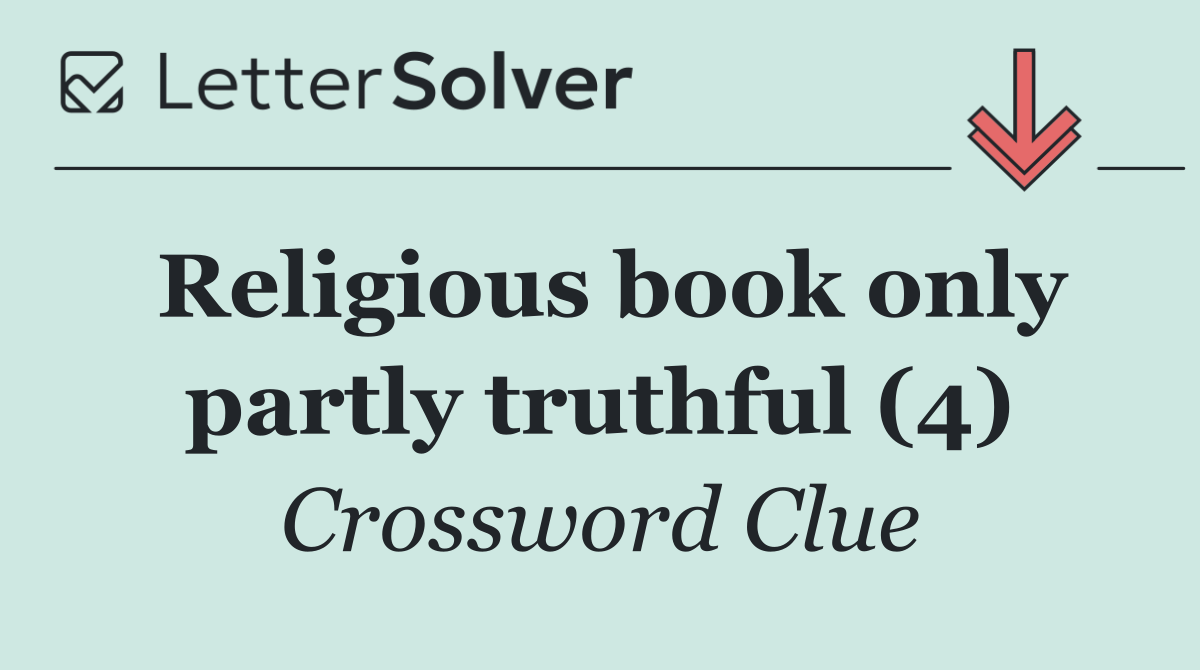 Religious book only partly truthful (4)