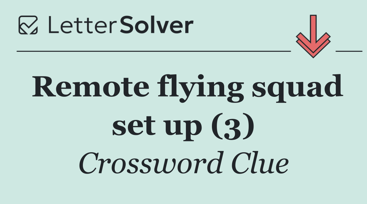 Remote flying squad set up (3)