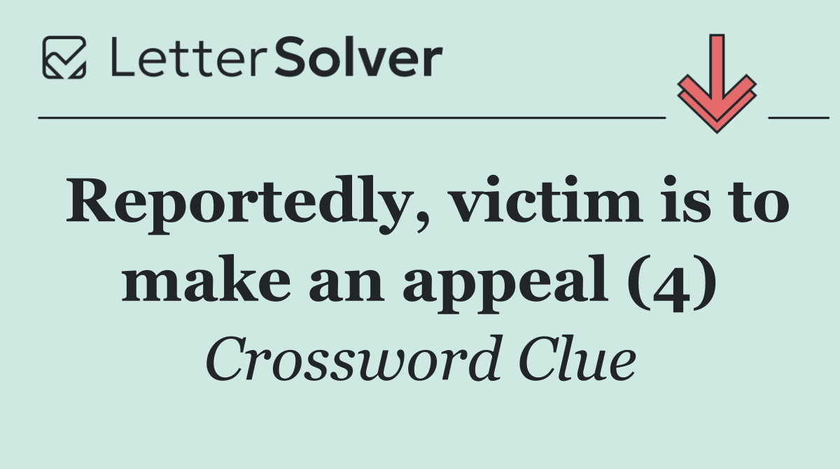 Reportedly, victim is to make an appeal (4)