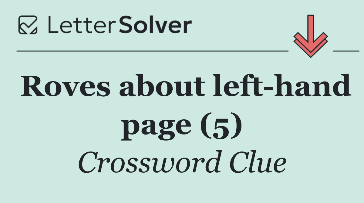Roves about left hand page (5)
