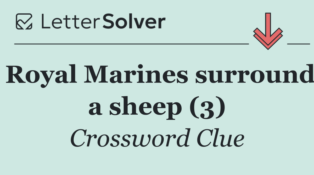 Royal Marines surround a sheep (3)