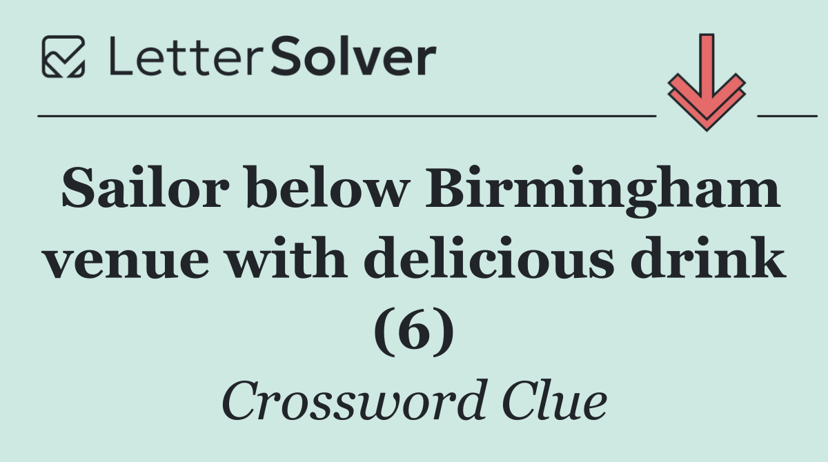 Sailor below Birmingham venue with delicious drink (6)